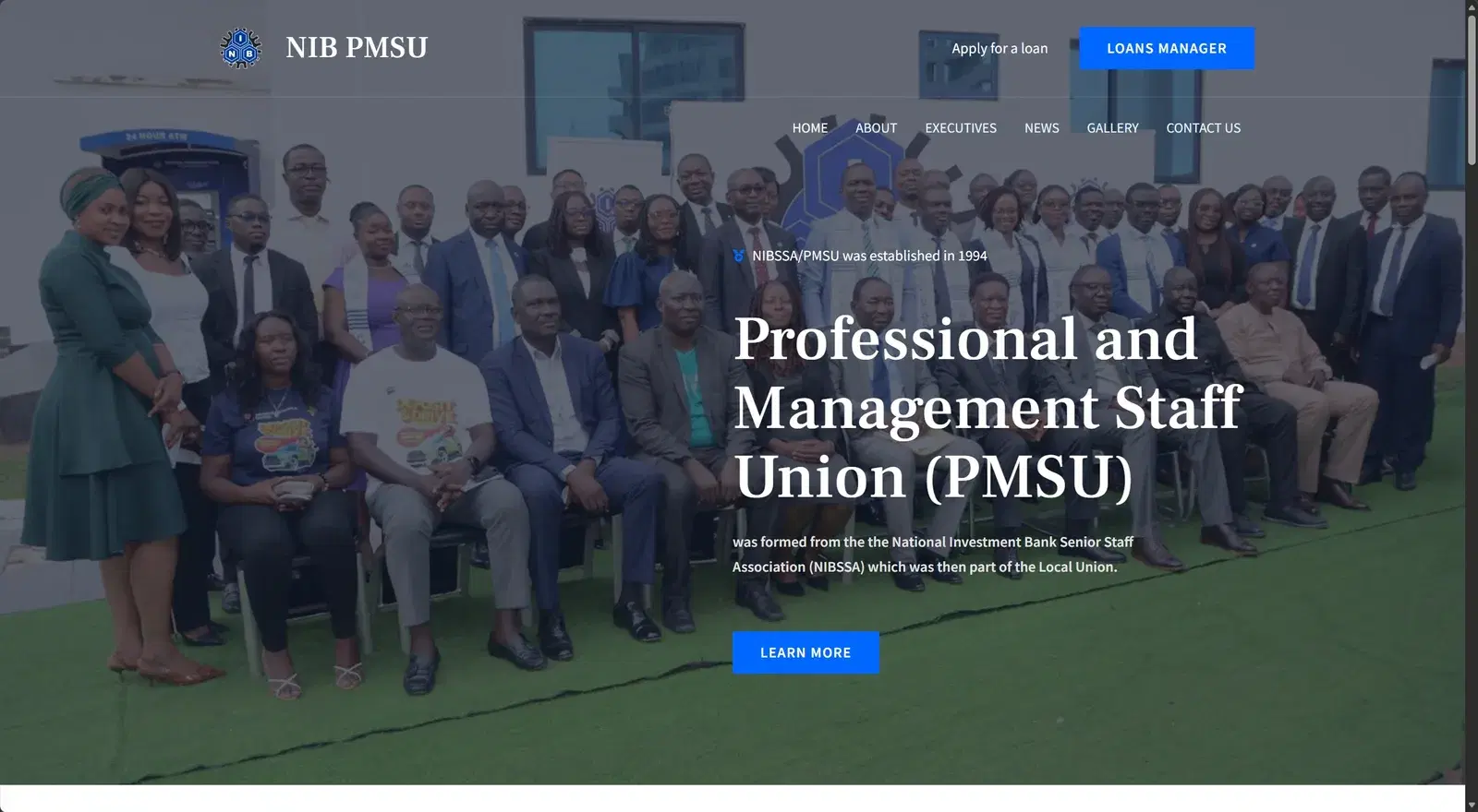 NIB PMSU: Website for the Professional and Management Staff Union (PMSU).